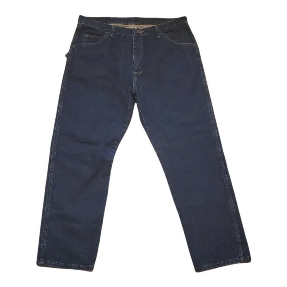 Wrangler Jeans 38x29 Blue Regular Fit Straight‎ cut Premium Quality Pants